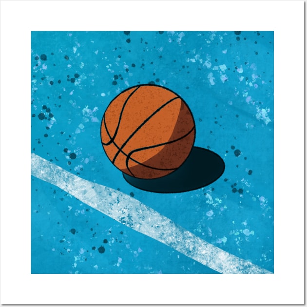 Basketball Never Stops Wall Art by Lukish